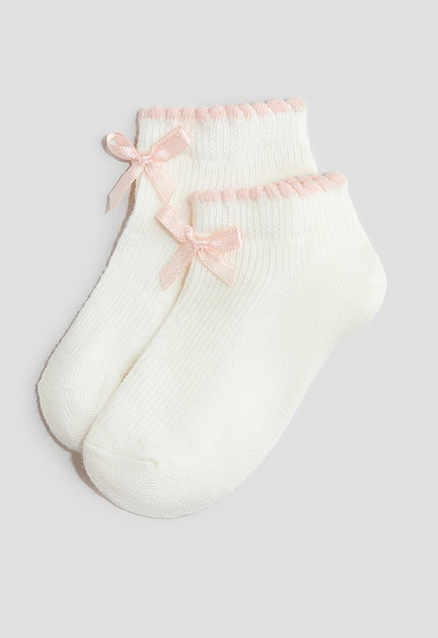 H&M - 4-Pack shaftless socks - pink/beige
