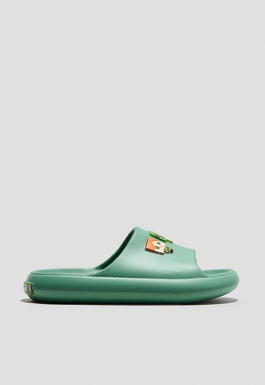 H&M - Chunky pool shoes - dark green/minecraft