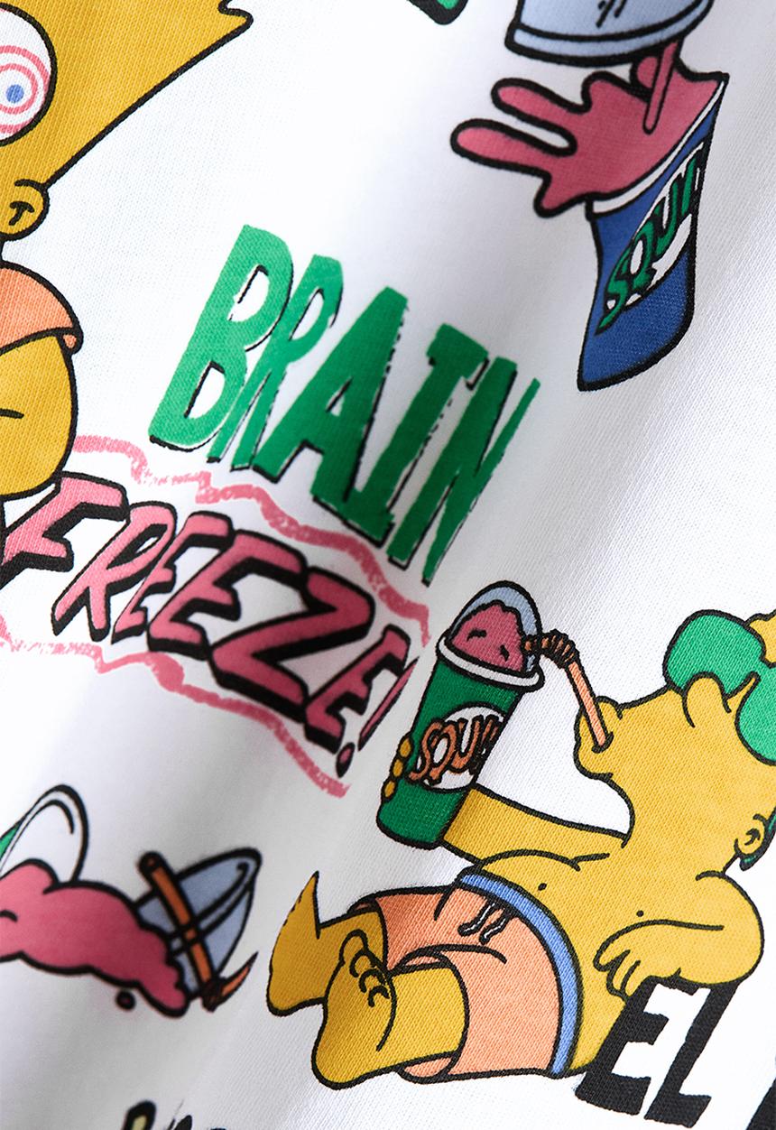 H&M - Print-motif cotton t-shirt - white/the simpsons
