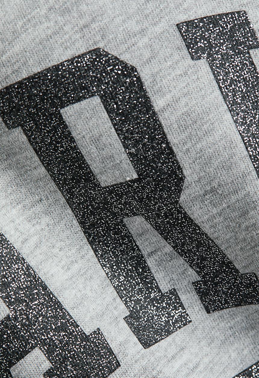 H&M - Printed t-shirt - light grey marl/paris