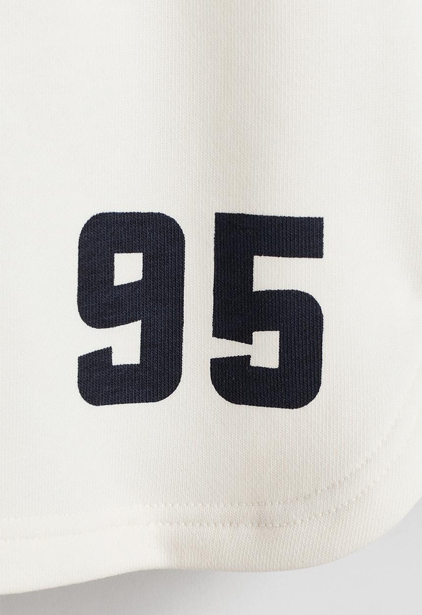H&M - Motif-detail sweatshorts - ivory/95