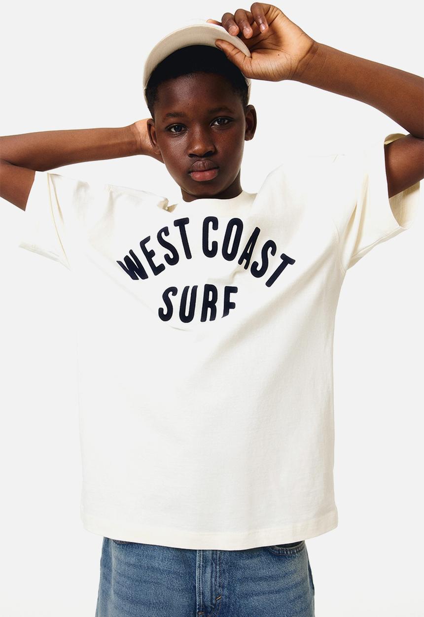 H&M - Print-motif T-shirt - cream/west coast surf