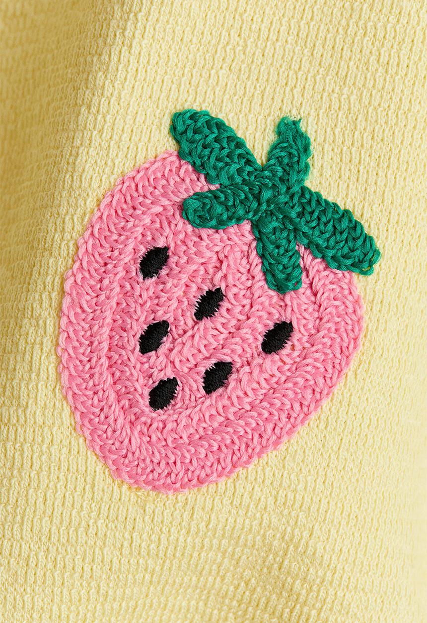 H&M - Cotton T-shirt - yellow/strawberry