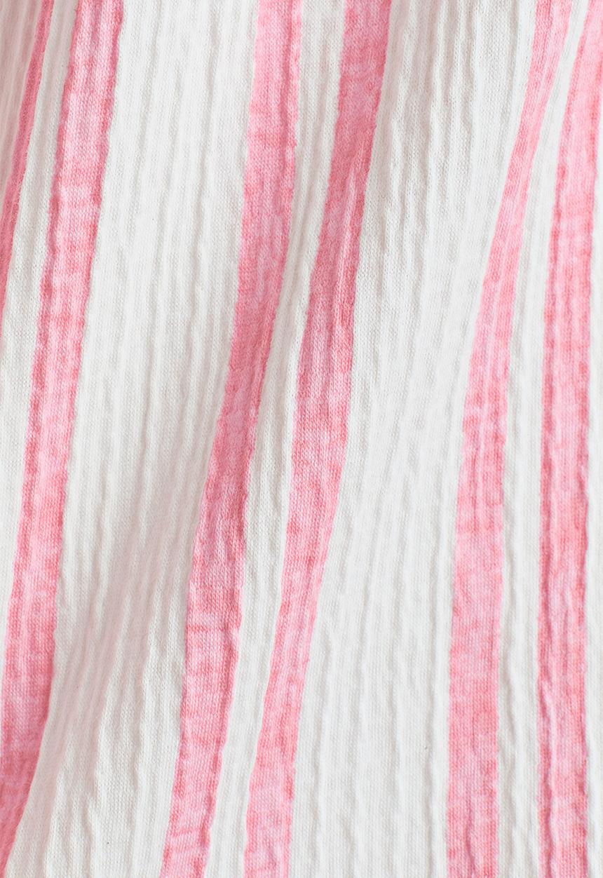 H&M - Textured jersey dress - pink/striped