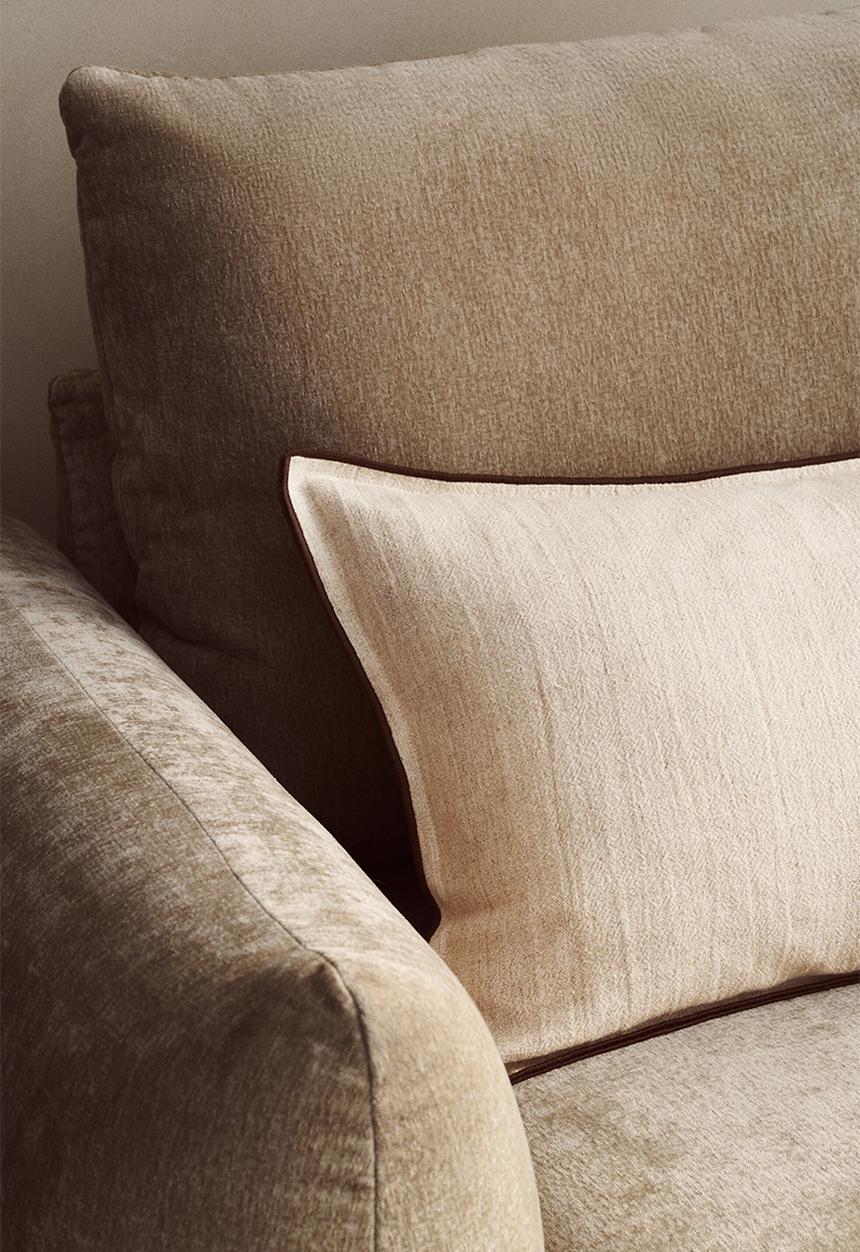 H&M - Linen-blend cushion cover - light beige