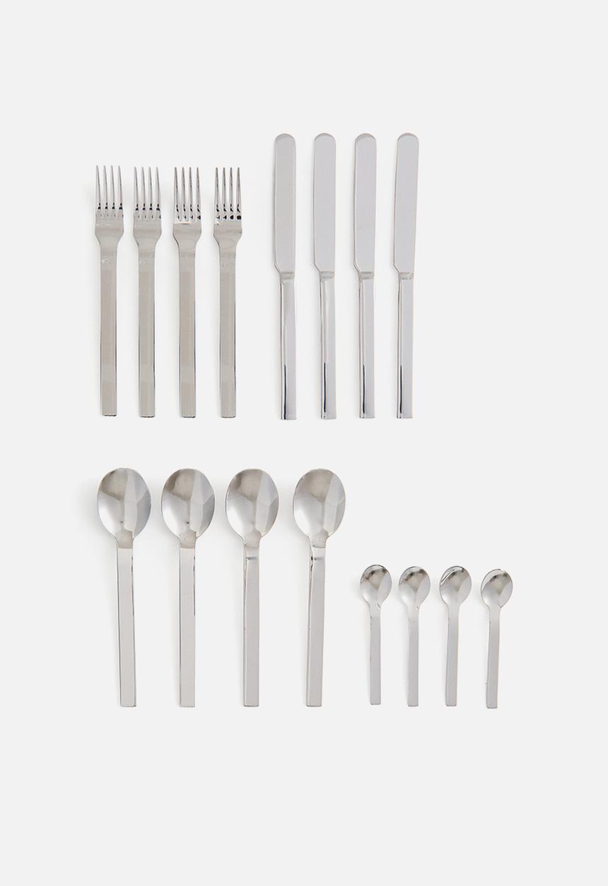 H&M - 16-piece cutlery set - silver-coloured