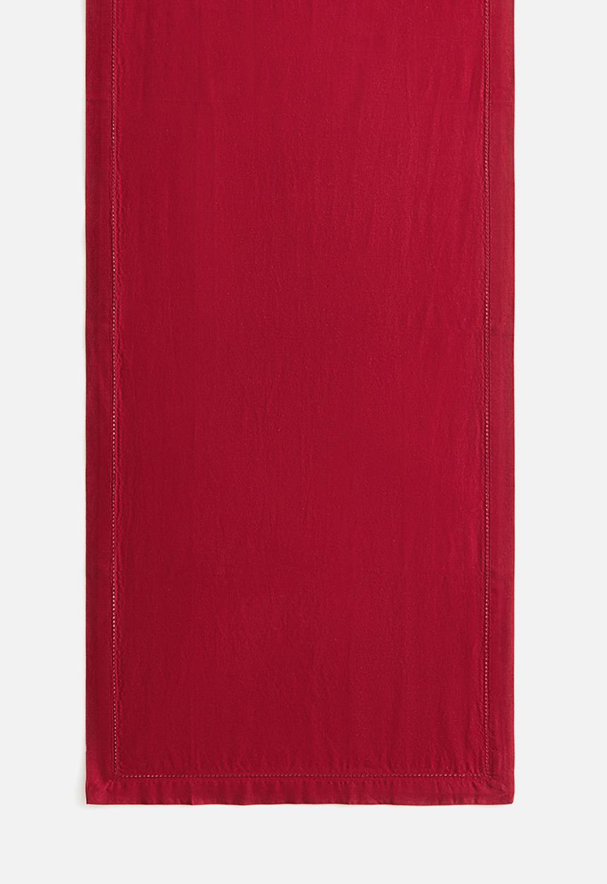 H&M - Cotton table runner - dark red