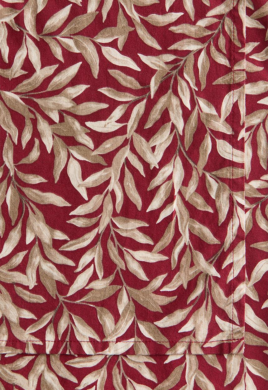 H&M - Patterned cotton tablecloth - dark red/patterned
