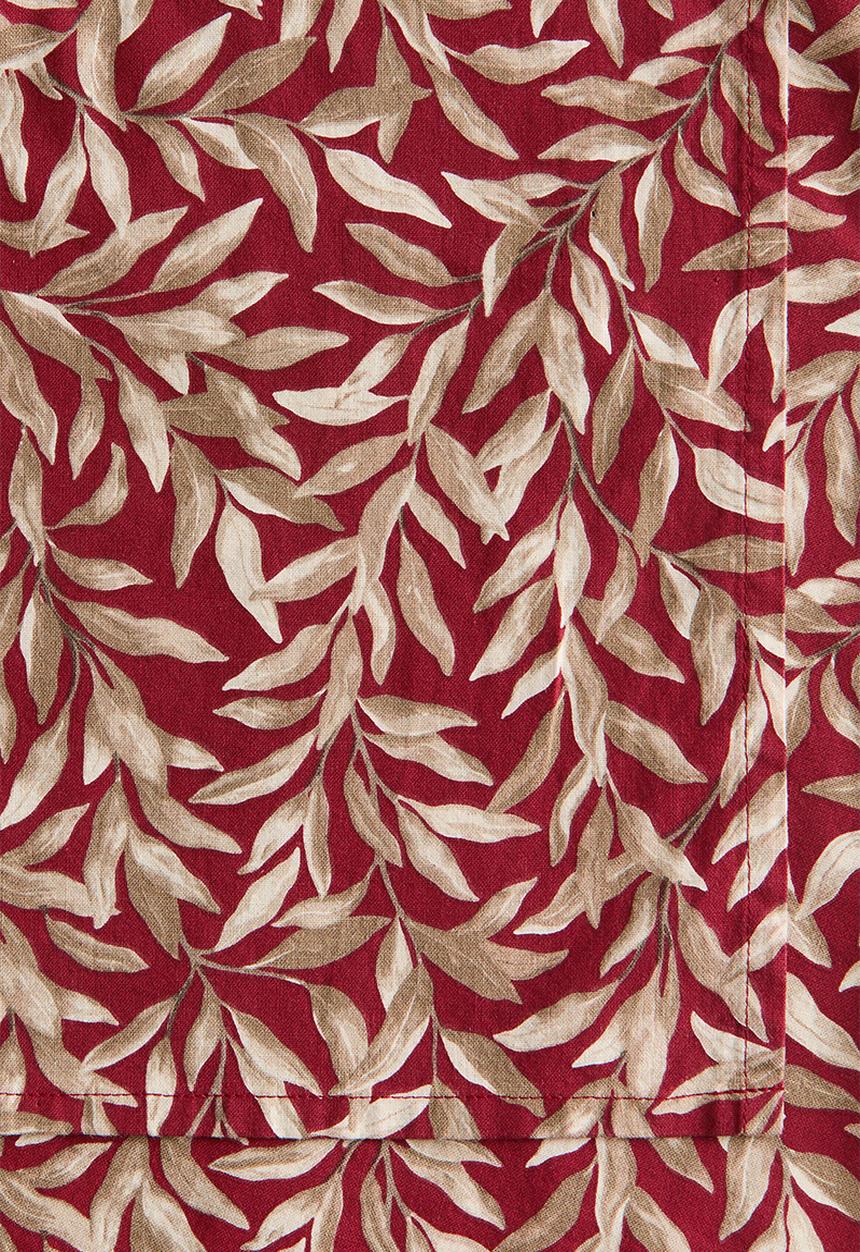 H&M - Patterned cotton table runner - dark red/patterned