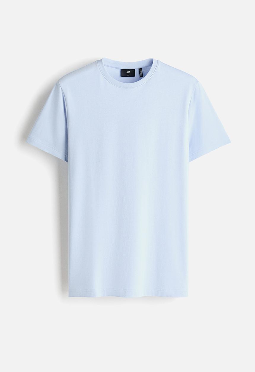 H&M - Coolmax slim fit T-shirt - pale blue