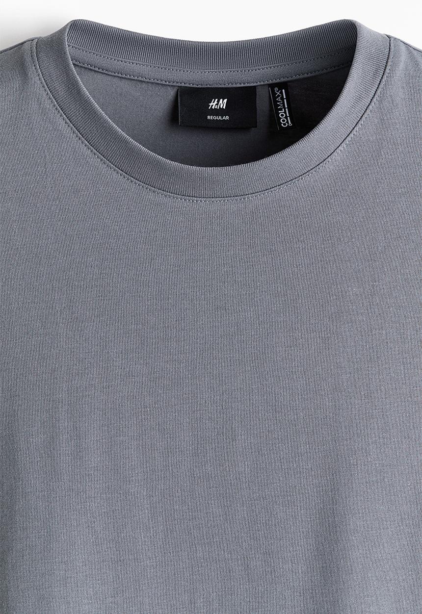 H&M - Coolmax regular fit T-shirt - grey