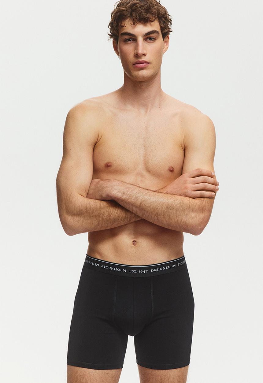 H&M - 3-Pack coolmax mid trunks - black