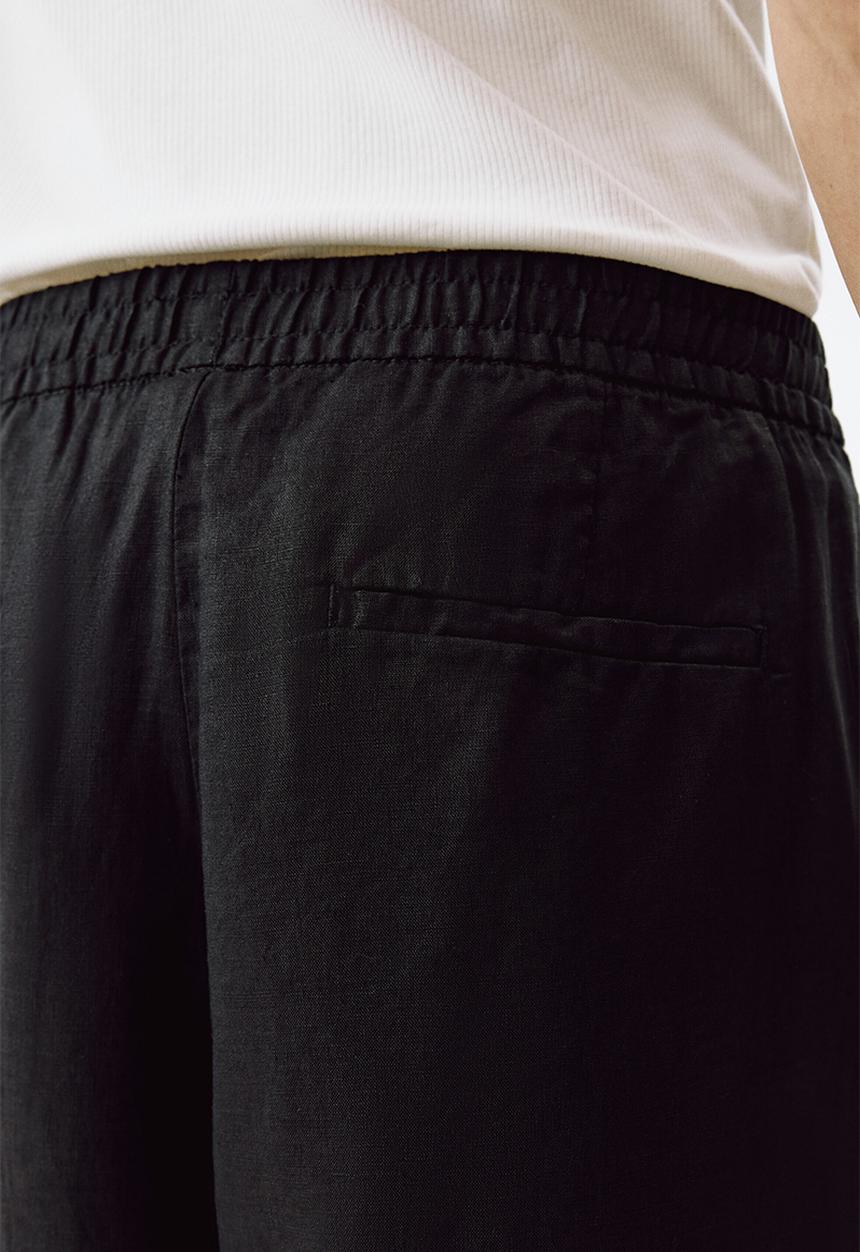 H&M - Loose fit linen trousers - black