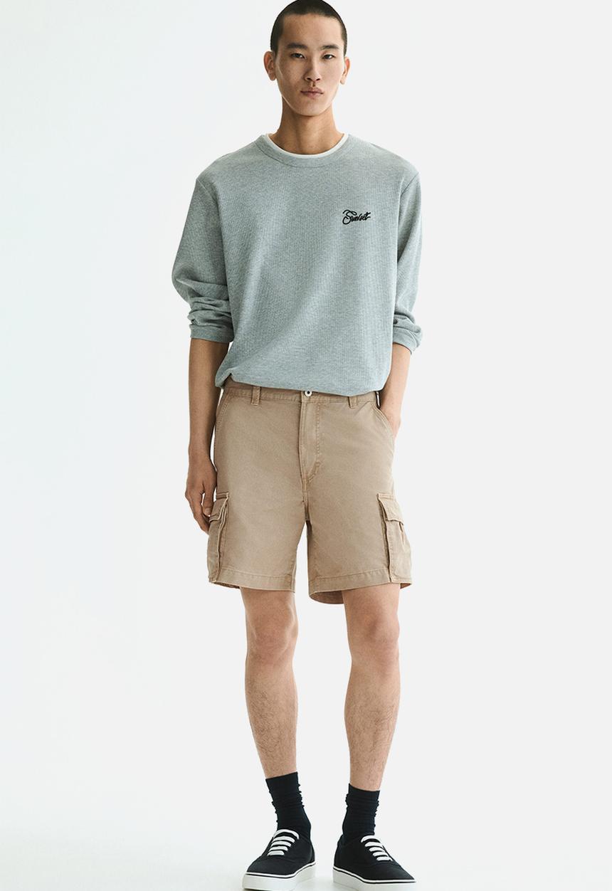 H&M - Relaxed fit cargo shorts - beige