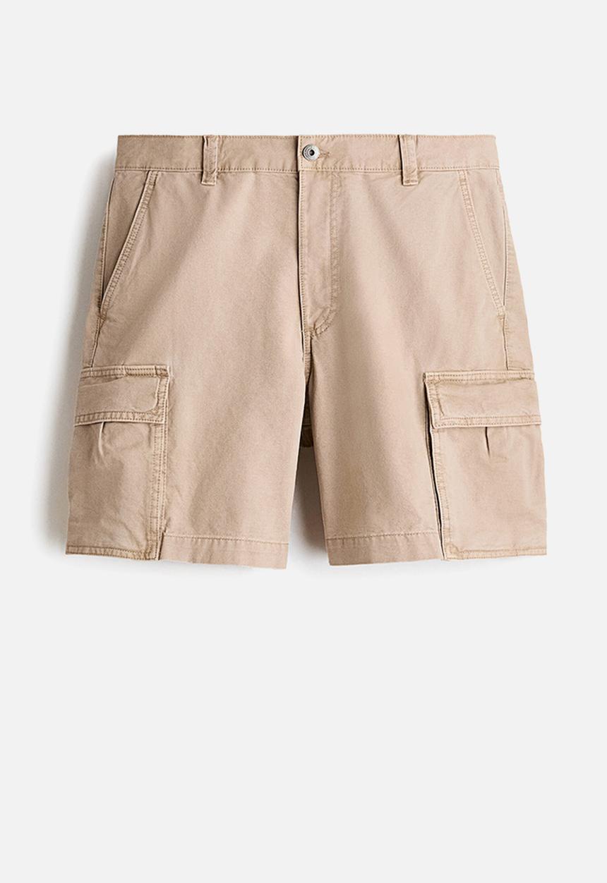 H&M - Relaxed fit cargo shorts - beige