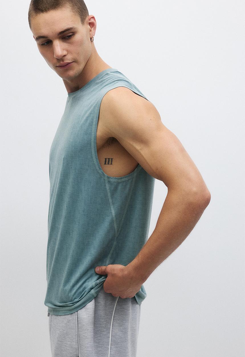 H&M - Regular fit sports vest top with drymove™ - dusty teal