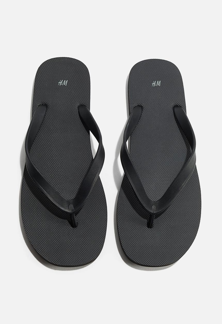 H&M - Rubber flip flops - black