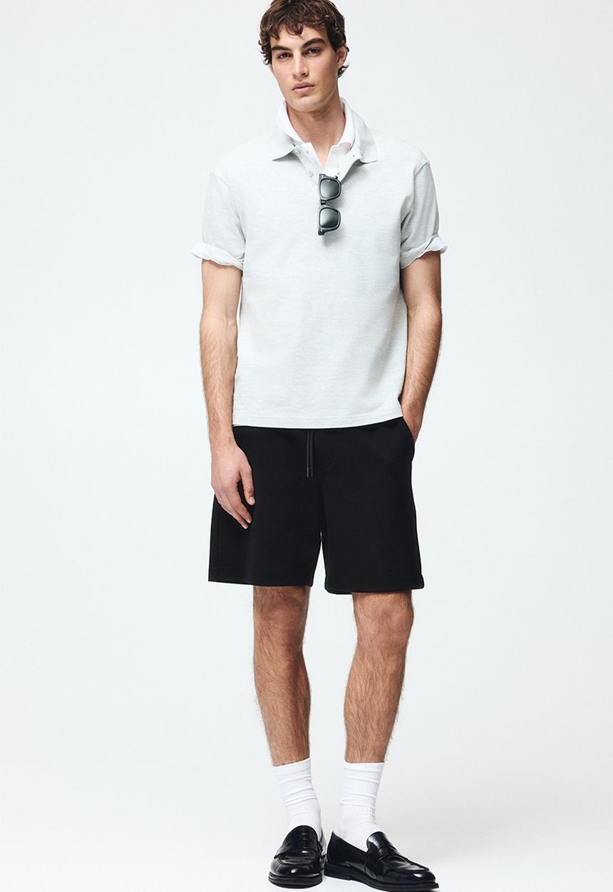 H&M - Regular fit interlock shorts - black