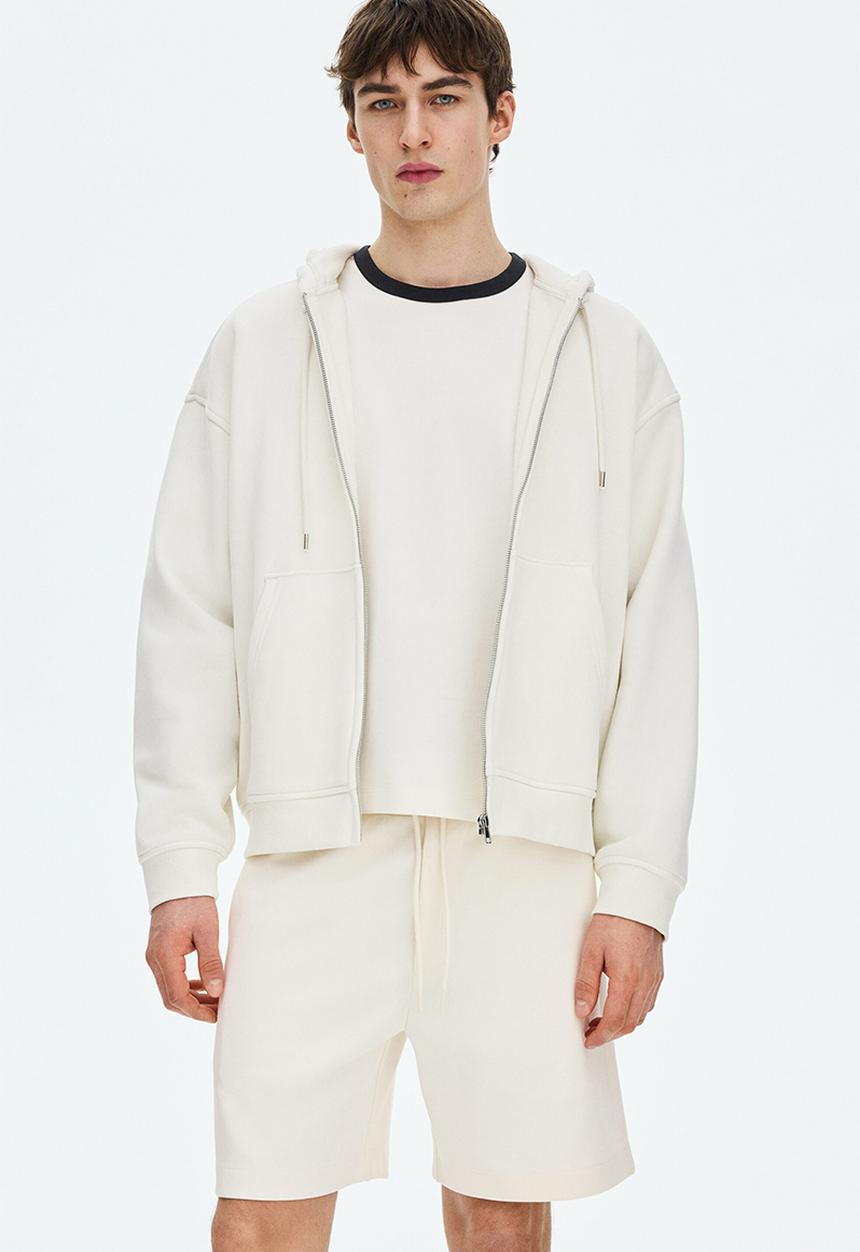 H&M - Regular fit interlock shorts - cream