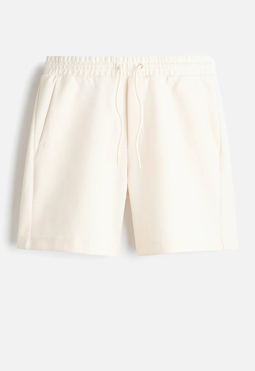 H&M - Regular fit interlock shorts - cream