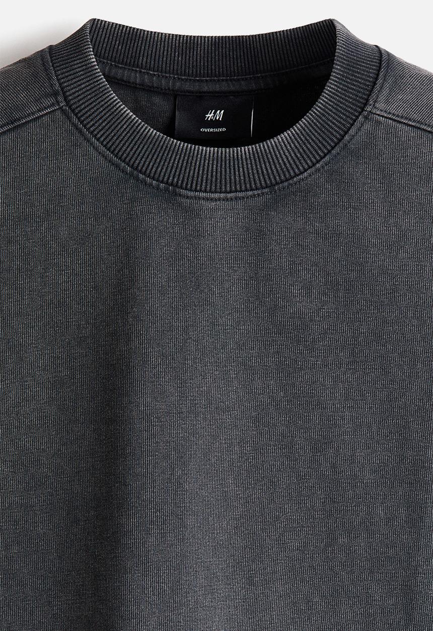 H&M - Oversized fit boxy vest top - dark grey