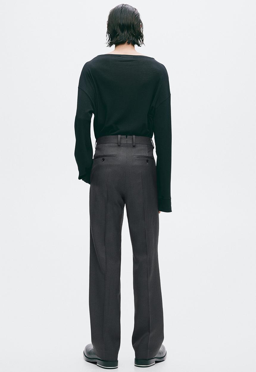 H&M - Regular fit tailored trousers - dark grey