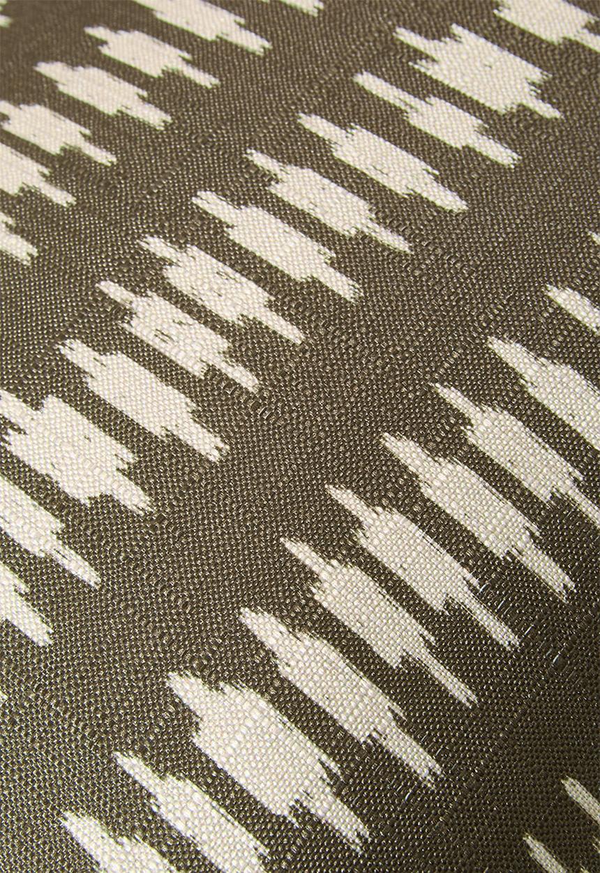 Sixth Floor - Tribe Print Cushion Cover - Taupe & Natural