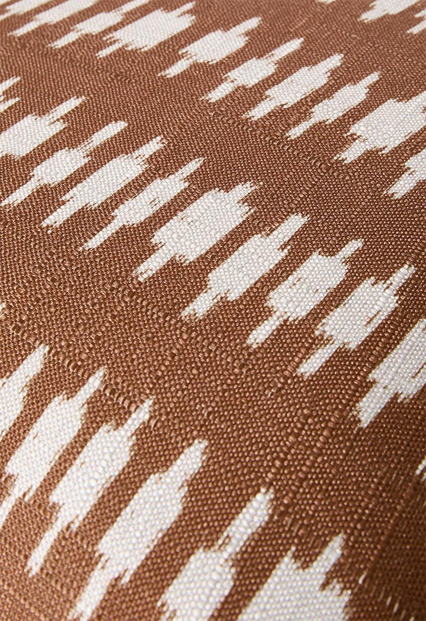 Sixth Floor - Tribe Print Cushion Cover - Rust & Natural