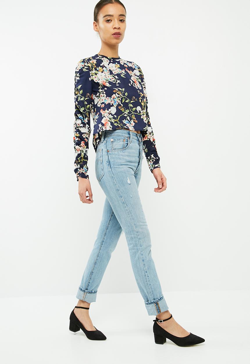 dailyfriday - Ruched sleeve blouse