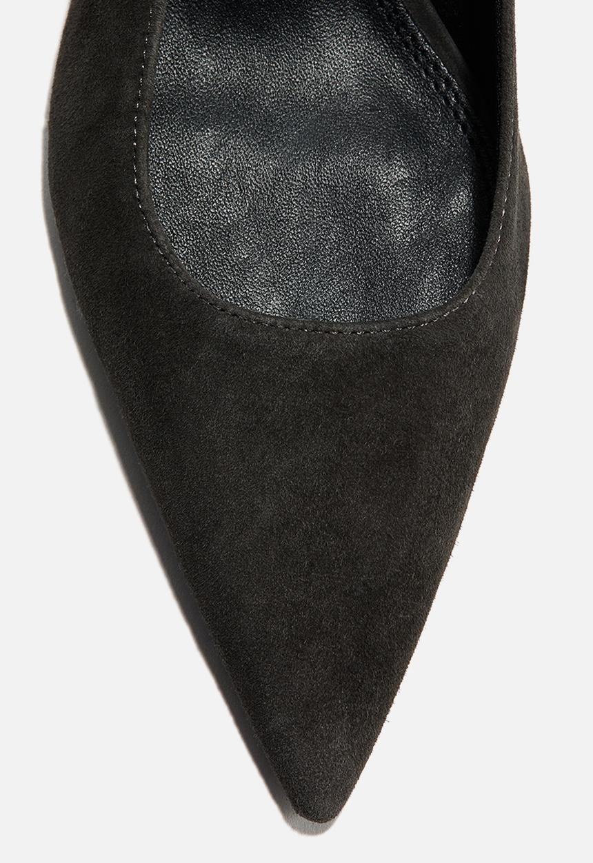 H&M - Pointed suede slingbacks - dark khaki green