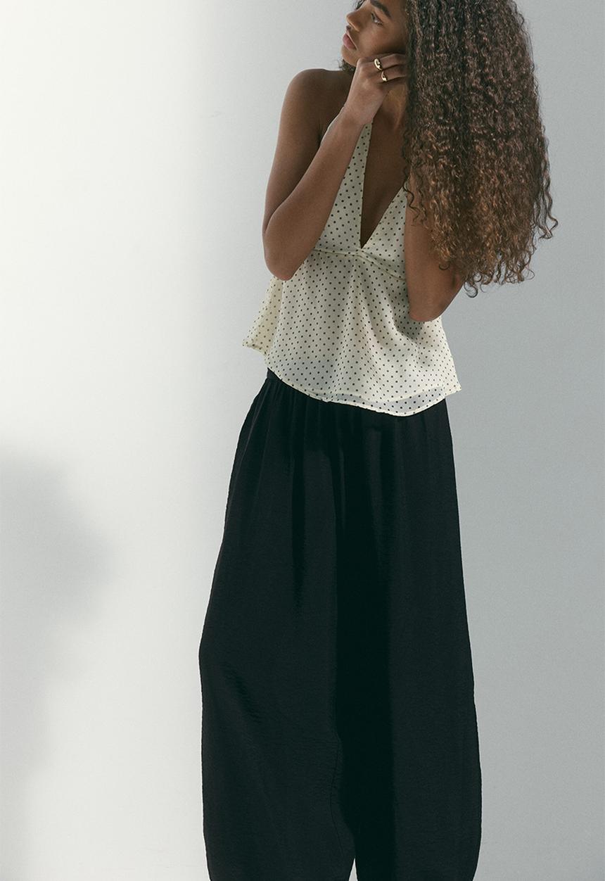 H&M - Balloon trousers - black