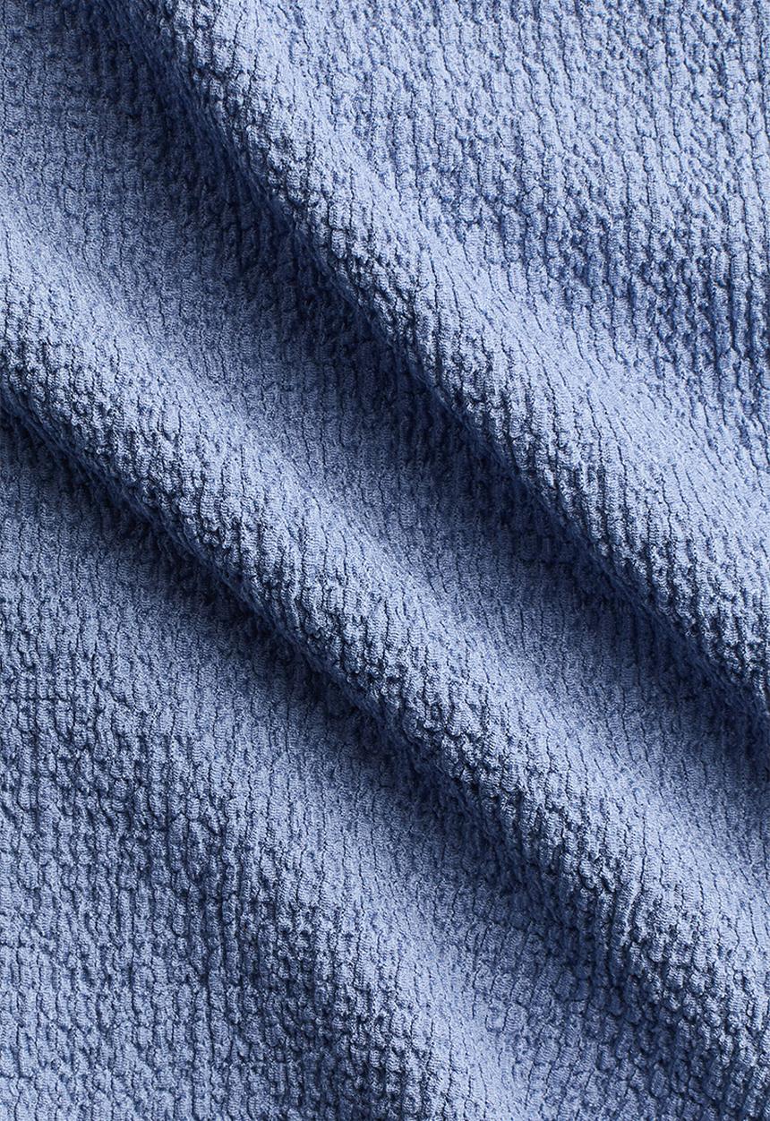 H&M - Textured jersey top - light dusty blue