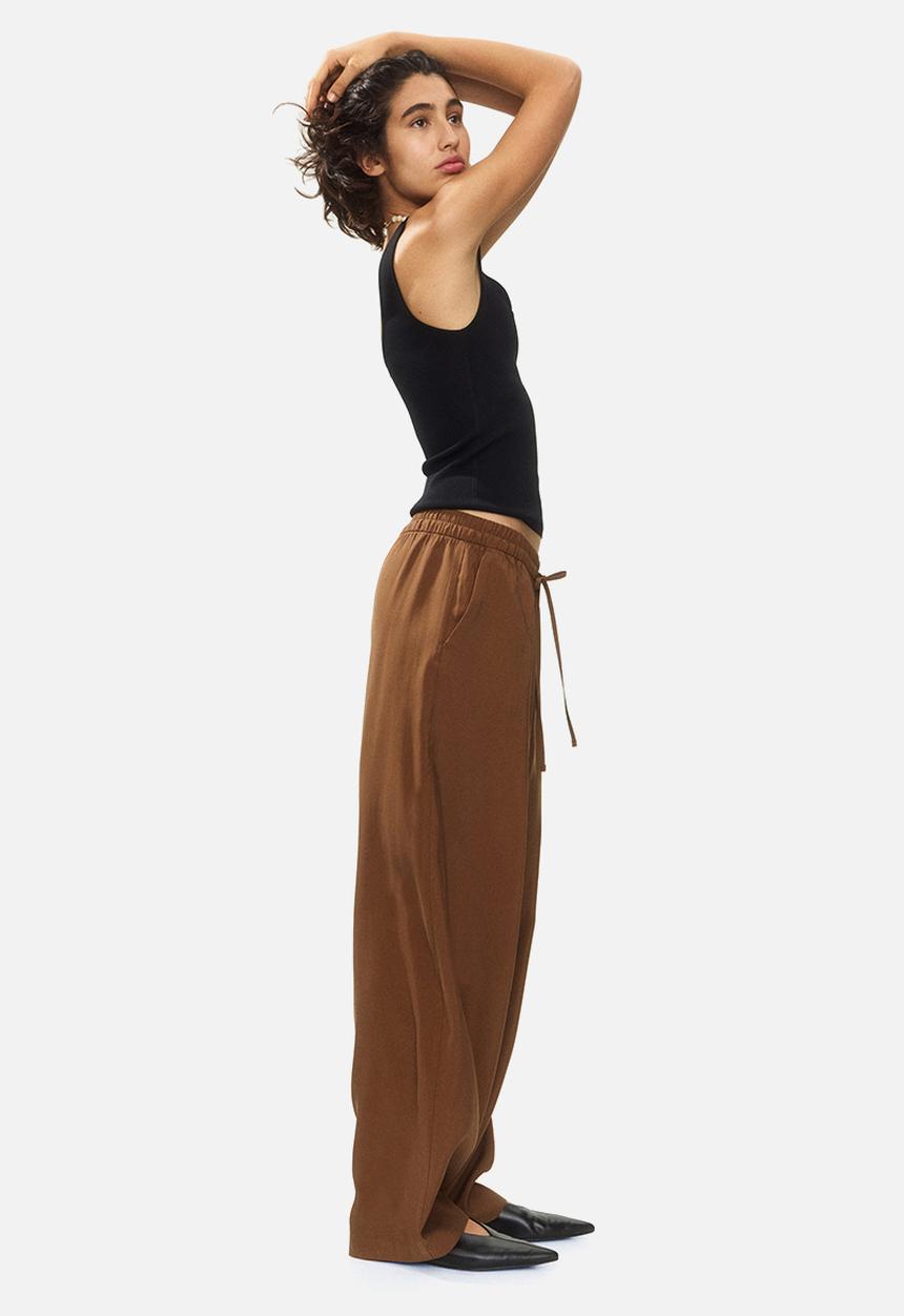 H&M - Barrel drawstring trousers - brown