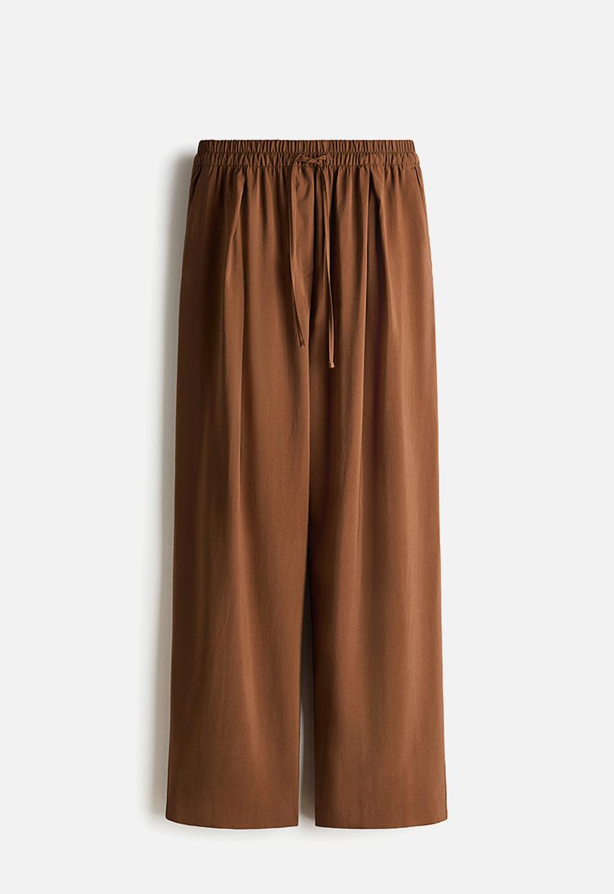 H&M - Barrel drawstring trousers - brown