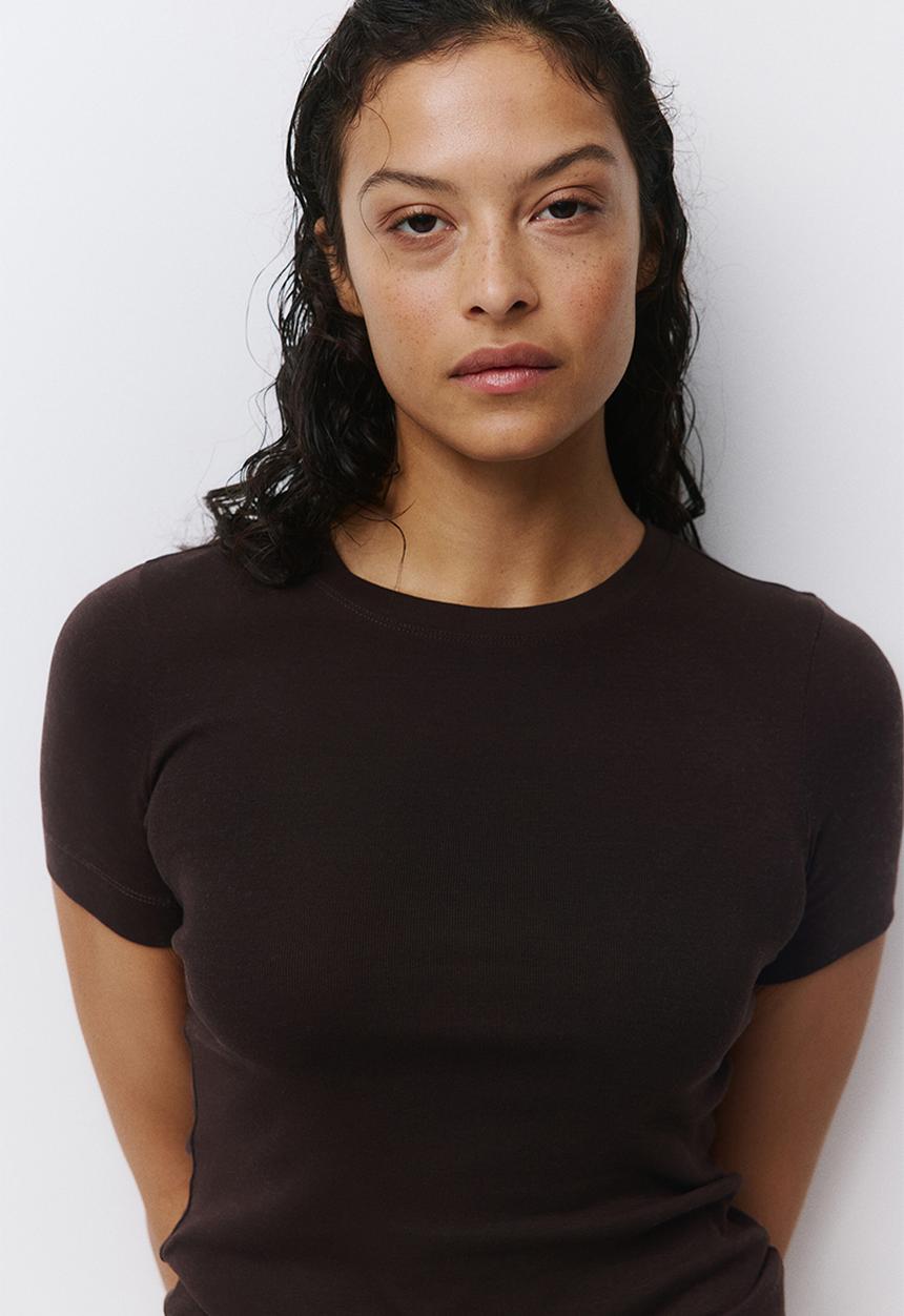 H&M - Cotton t-shirt - dark brown