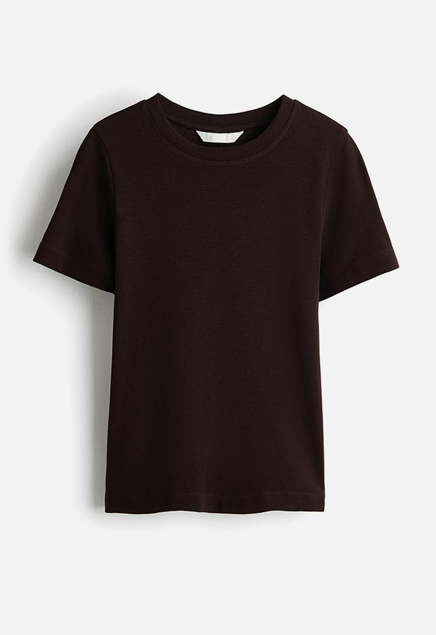H&M - Cotton t-shirt - dark brown