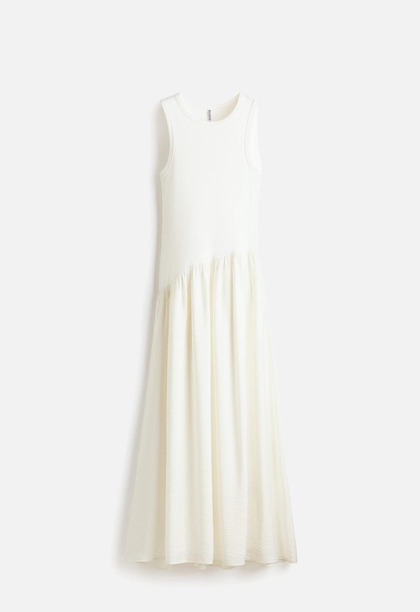 H&M - Flared-skirt dress - cream
