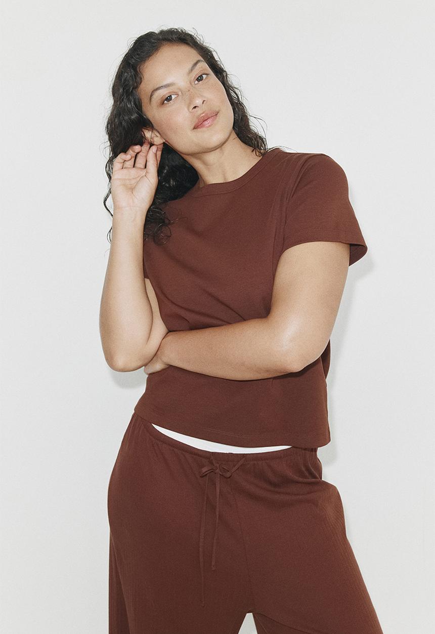 H&M - Cotton t-shirt - brown