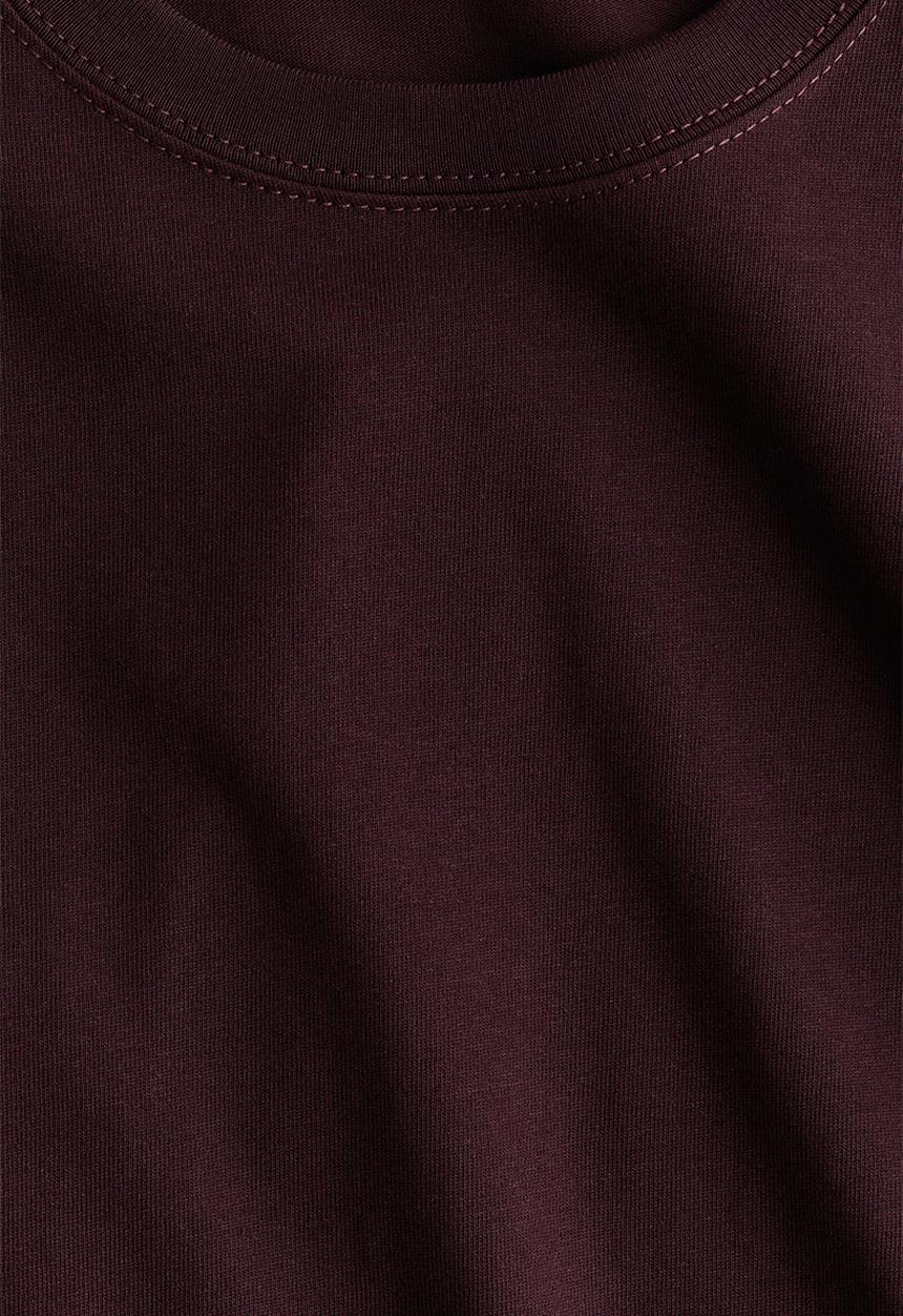 H&M - Boxy t-shirt - burgundy