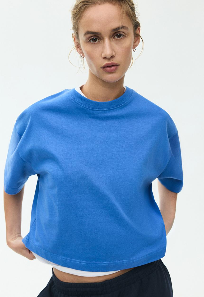H&M - Boxy t-shirt - bright blue
