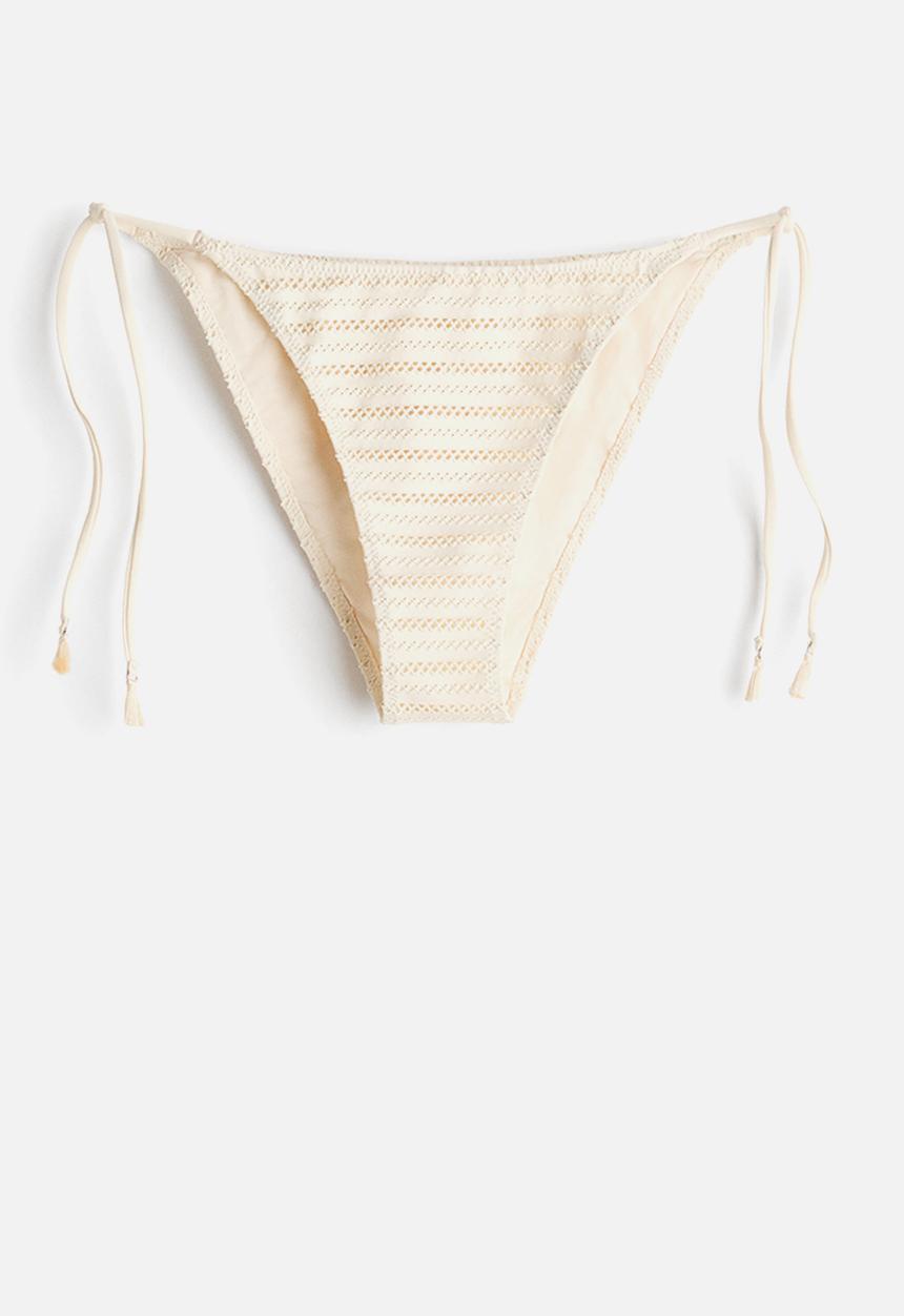 H&M - Tie tanga bikini bottoms - cream