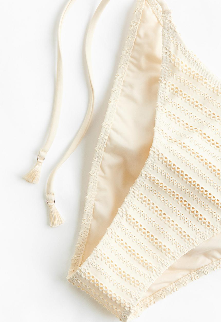 H&M - Tie tanga bikini bottoms - cream