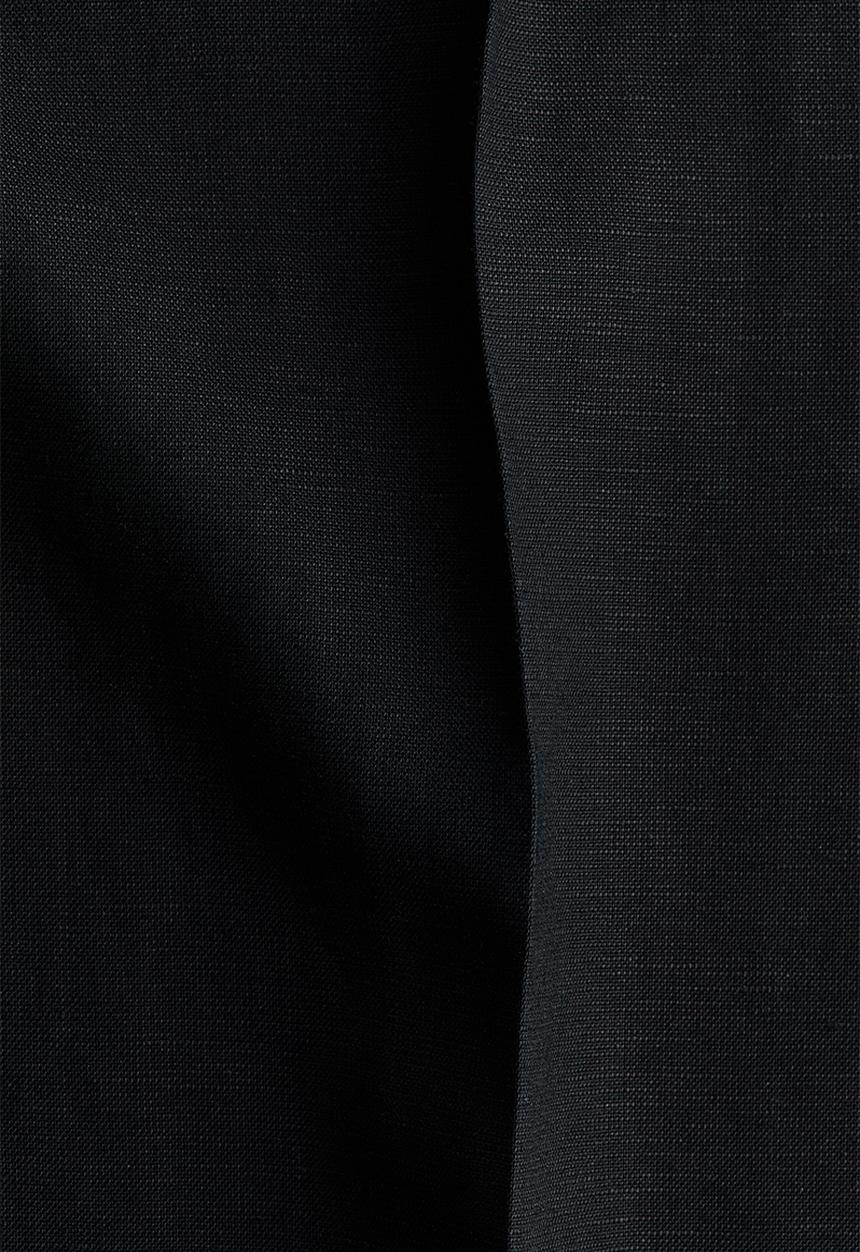 H&M - Wide linen-blend culottes - black