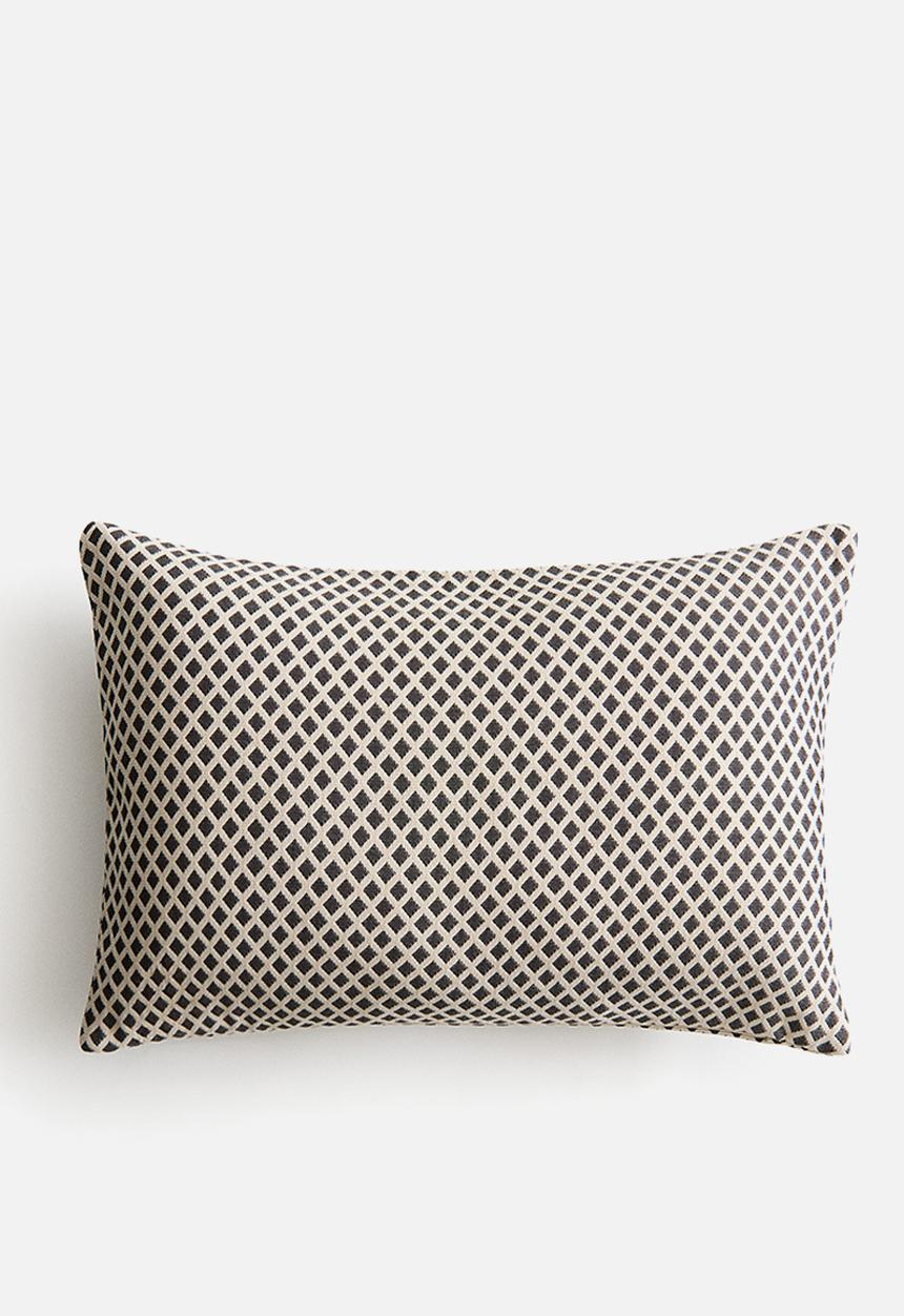 H&M - Outdoor cushion cover - black/patterned