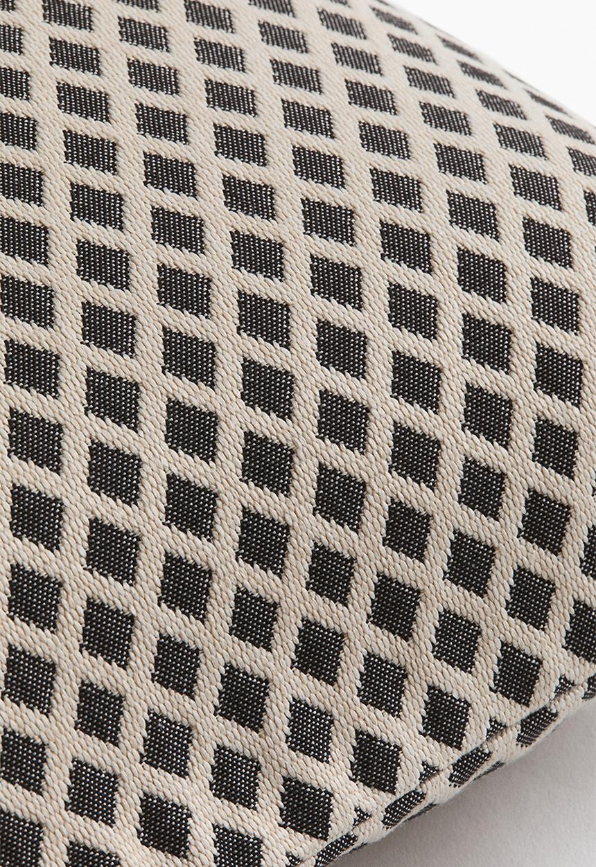 H&M - Outdoor cushion cover - black/patterned