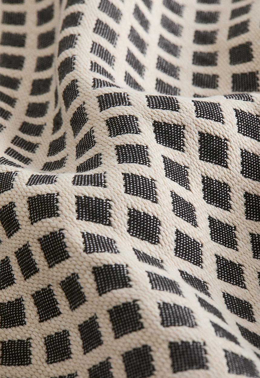 H&M - Outdoor cushion cover - black/patterned