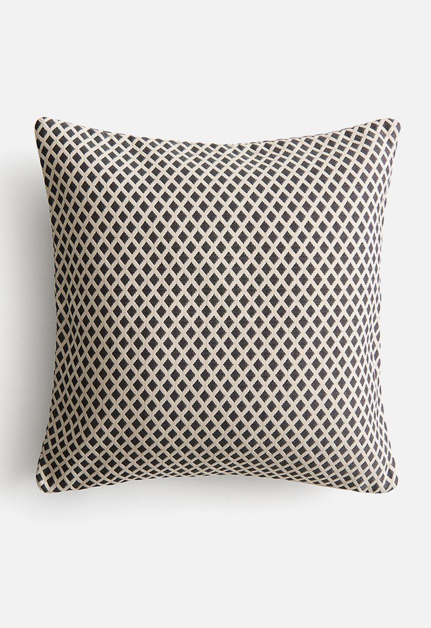 H&M - Outdoor cushion cover - black/patterned
