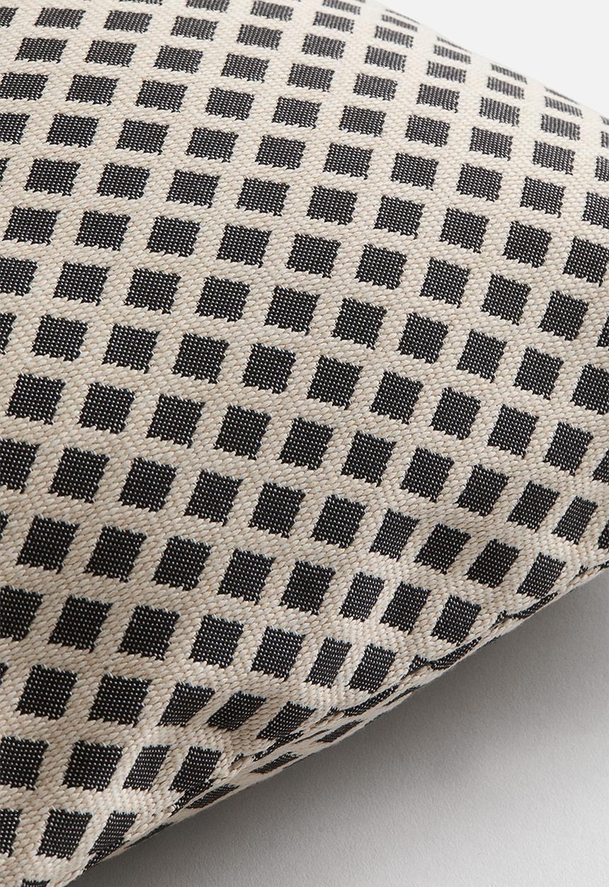 H&M - Outdoor cushion cover - black/patterned