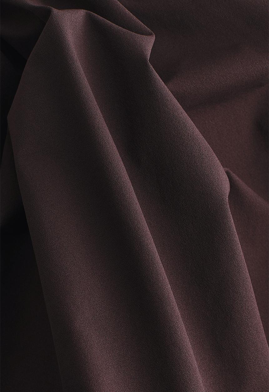 H&M - Bubble-hem halterneck top - dark brown