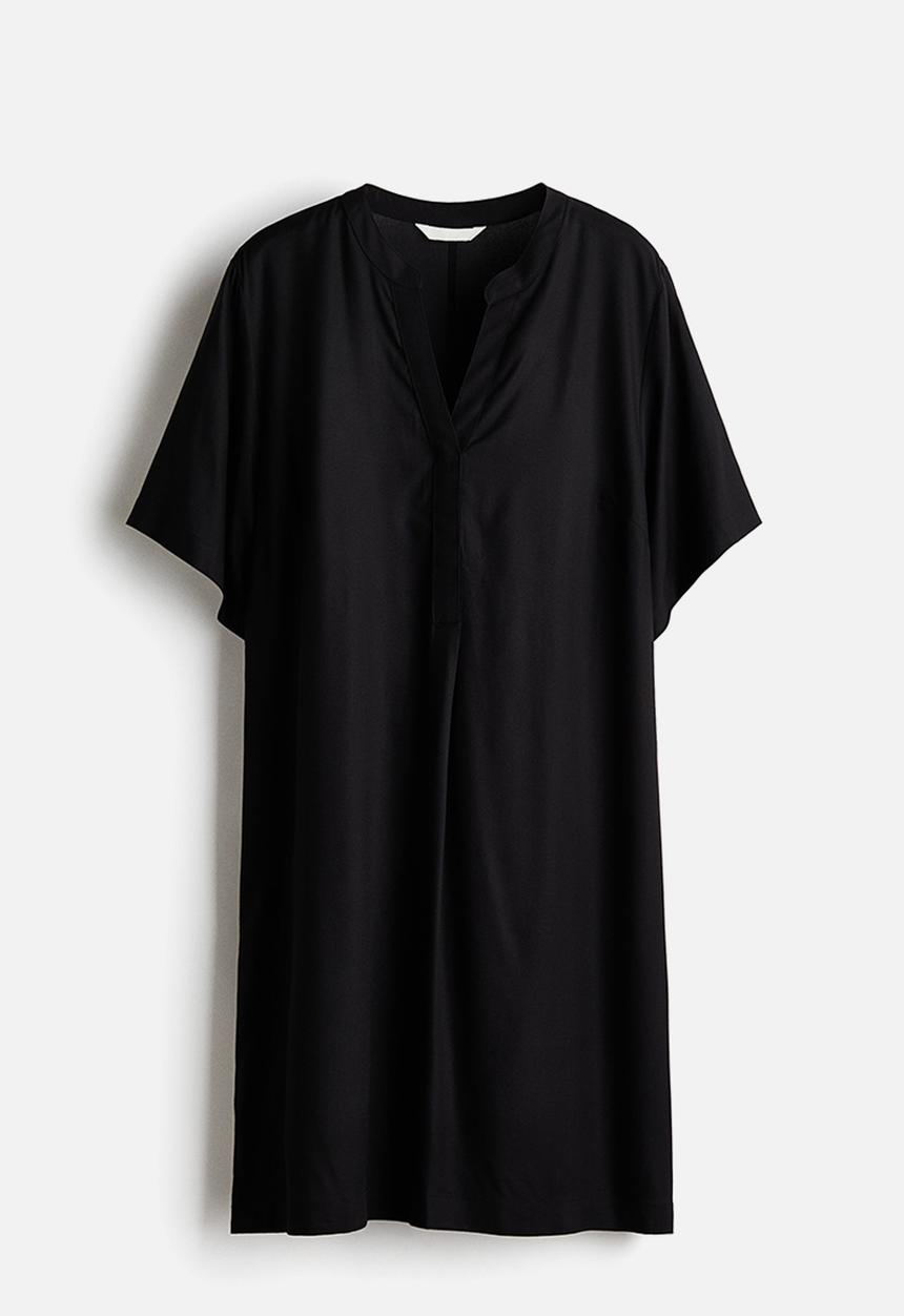 H&M - Viscose tunic dress - black